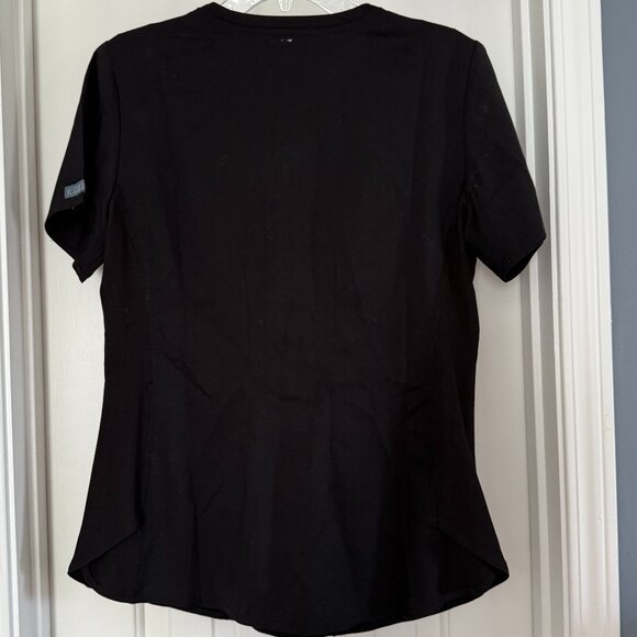 Med Couture Black Scrub Top, Size M - Picture 2 of 3